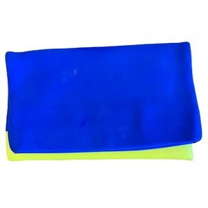 Blue + Yellow Large Clutch